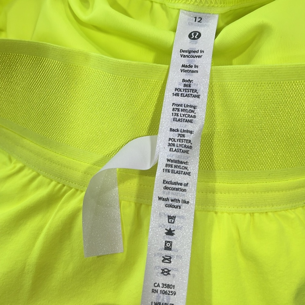 lululemon athletica Neon Yellow Skort - Picture 13 of 14